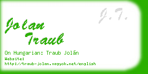 jolan traub business card